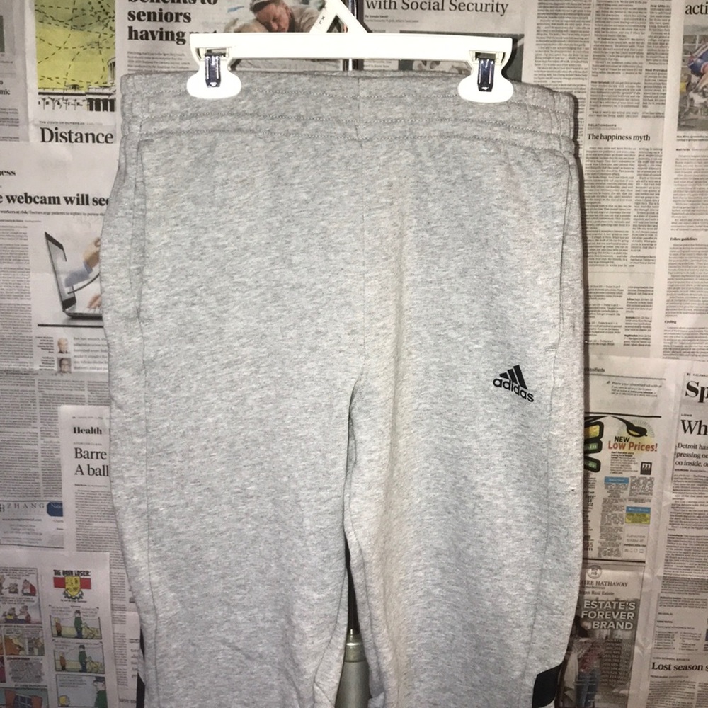 NWOT Boys Grey Adidas Sweat Pants